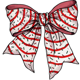 Christmas Cake Bow