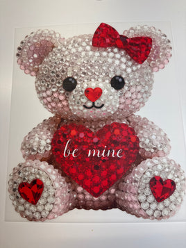 Rhinestone Be Mine Teddy DD