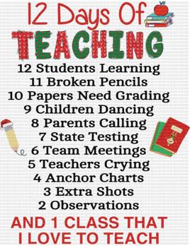 12 Days Of Teaching