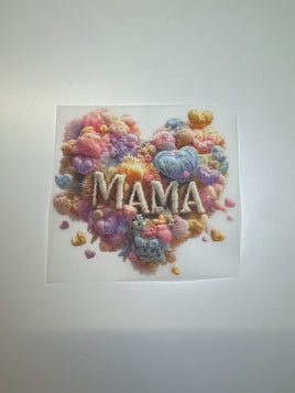 Faux Yarn Mama Heart Pocket DD