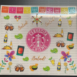 20 oz cervecita y chisme UV DTF WRAP