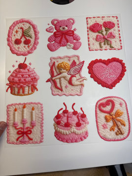 Faux yarn valentine DD