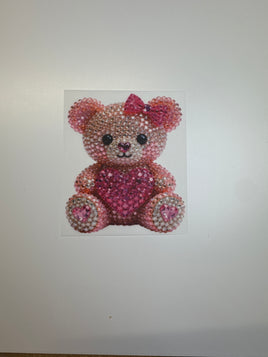 Rhinestone Pink Teddy Pocket DD