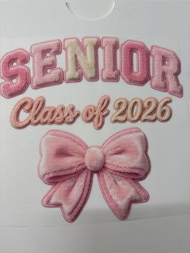 SENIOR CLASS OF 2026 PINK BOW DD