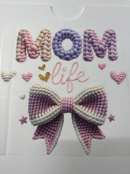 MOM LIFE PURPLE BOW DD