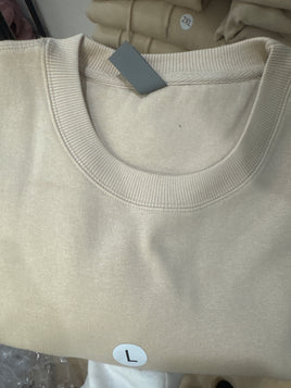 Beige crew neck