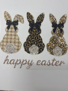 Happy Easter bunny trio DD