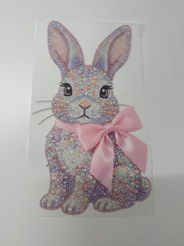 RHINESTONE BUNNY WITH BOW KIDS