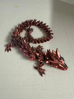 3D dragon - Black/red metallic
