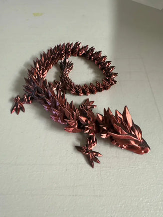 3D dragon - Black/red metallic