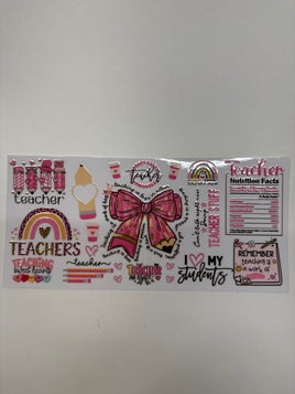 Coquette teacher wrap DD