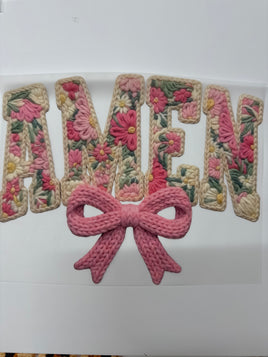 AMEN PINK BOW DD