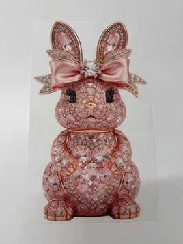 PINK RHINESTONE BUNNY DD