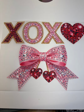 Rhinestone XOXO Bow DD