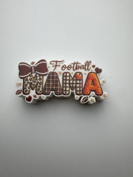 Faux Yarn Football Mama STRAW TOPPER