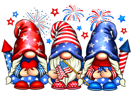 4th of July Gnomes DTF