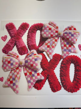 Faux Yarn XO Checkered DD