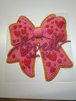 Loved Faux Yarn Bow Kids DD