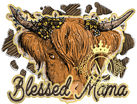blessed mama highland cow