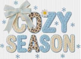 Blue Cozy Season Faux Yarn