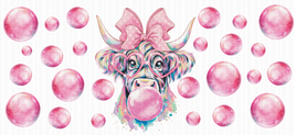 Bubble Gum Cow UV Wrap