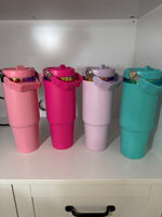 30oz flip stainless steel tumbler