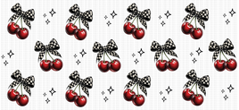 Cherries Checkered Bows UV Wrap