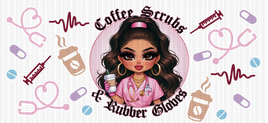 Coffee Scrubs and Rubber Gloves UV Wrap