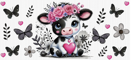 Cute Cow Floral UV WRAP
