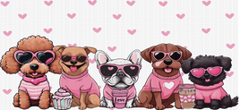 Cute Valentine Dogs UV WRAP