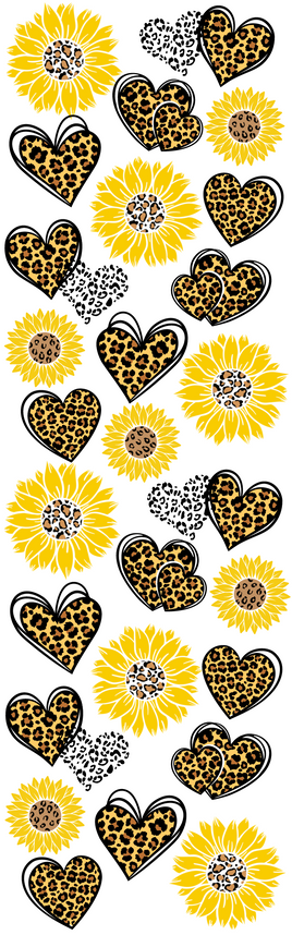 Sunflower Cheetah pen wrap