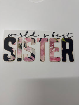 WORLDS BEST SISTER KIDS DD