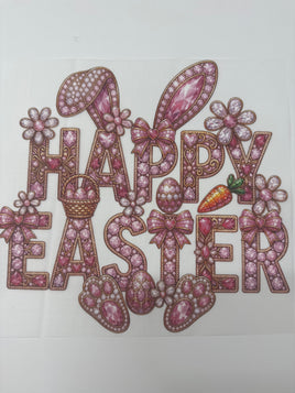 HAPPY EASTER RHINESTONE DD