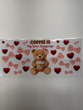 Faux yarn coffee is my love language wrap DD