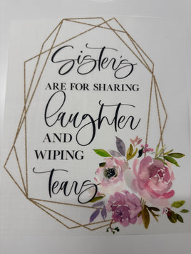 SISTERS ARE FOR SHARING LAUGHTER DD
