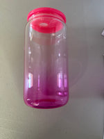 Ombré 16oz glass cup