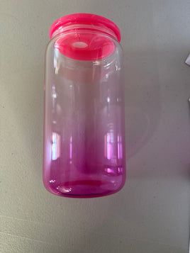 Ombré 16oz glass cup