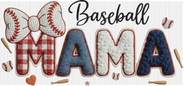 Faux Yarn Baseball Mama