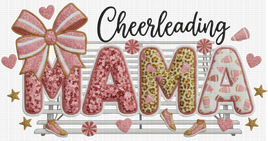Faux Yarn Cheerleader Mama