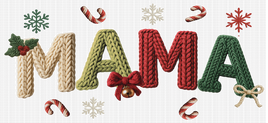 Faux Yarn Mama Christmas UV Wrap