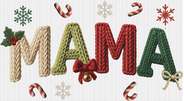 Faux Yarn Mama Christmas