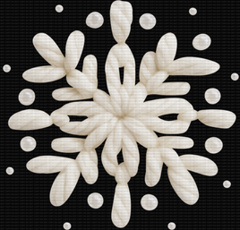 Faux Yarn Snowflake