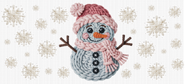 Faux Yarn Snowman UV Wrap