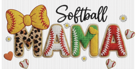 Faux Yarn Softball Mama