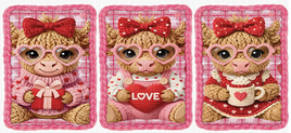 Faux Yarn Valentine Cows UV WRAP