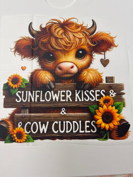 SUNFLOWER KISSES AND COW CUDDLES DD