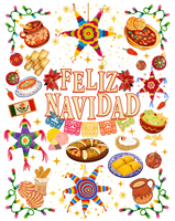 Feliz navidad Papel Picado