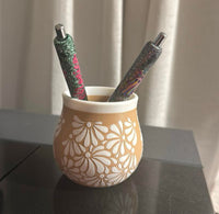 Talavera cantarito pen holder