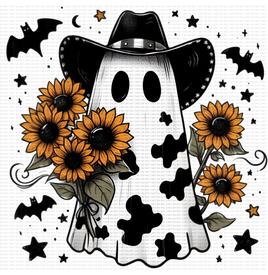 Ghostie Sunflower Decal