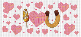 I Love U Elote Concha Churro